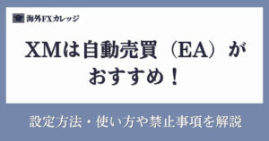 XMは自動売買（EA）がおすすめ！設定方法・使い方や禁止事項を解説