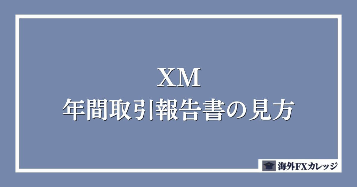 XMの年間取引報告書の見方