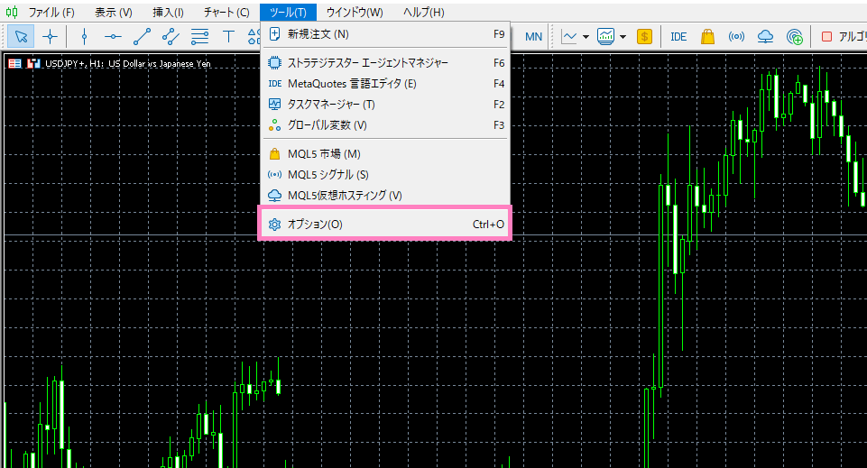 MT5での許容スリッページ幅の設定手順