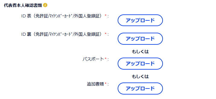 代表者本人確認書類 