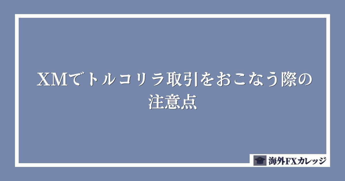 XMでトルコリラ取引をおこなう際の注意点