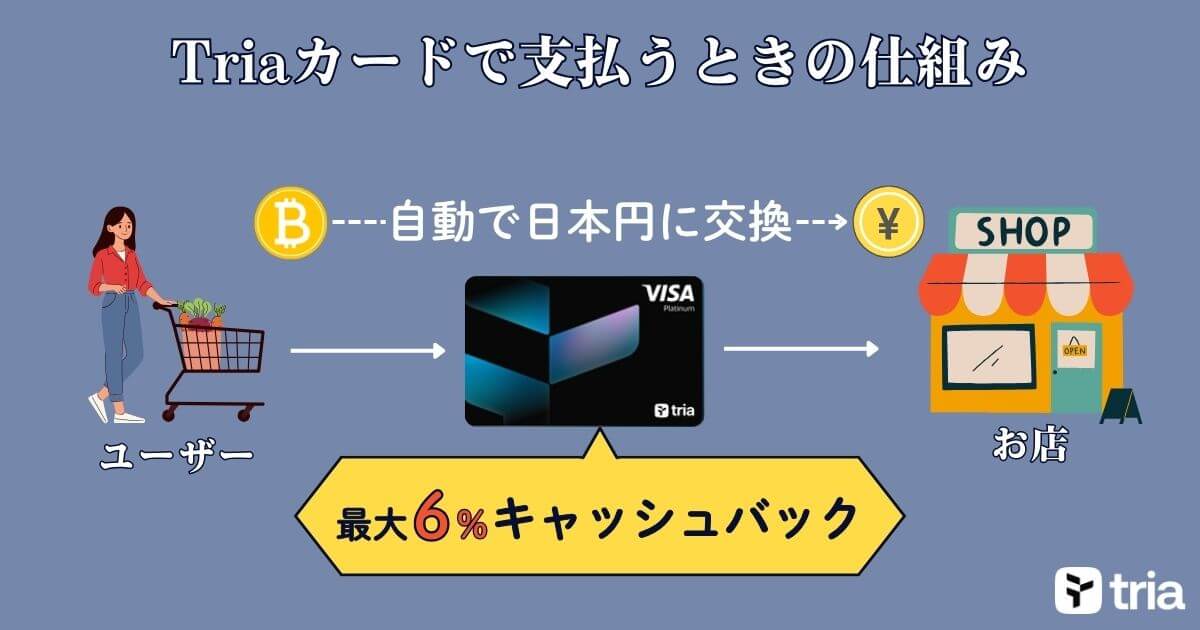 Triaカードで支払うときの仕組み